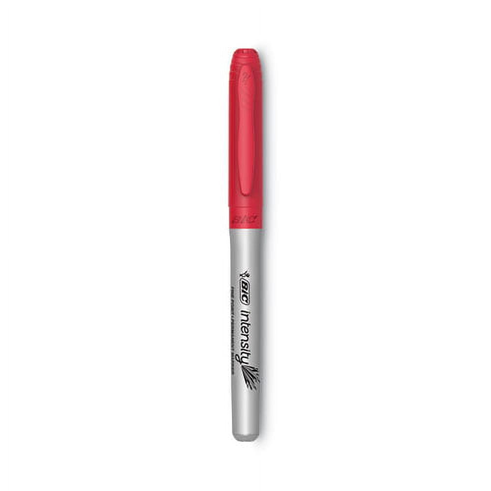 Intensity Fine Tip Permanent Marker, Fine Bullet Tip, Rambunctious Red, Dozen | Bundle of 10 Dozen