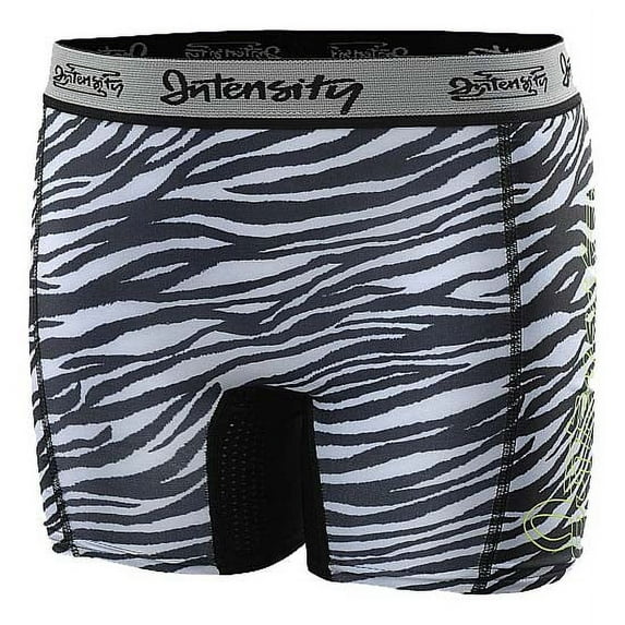 Intensity Girls Low Rise Sliding Short N5001G,Black/White (Medium)