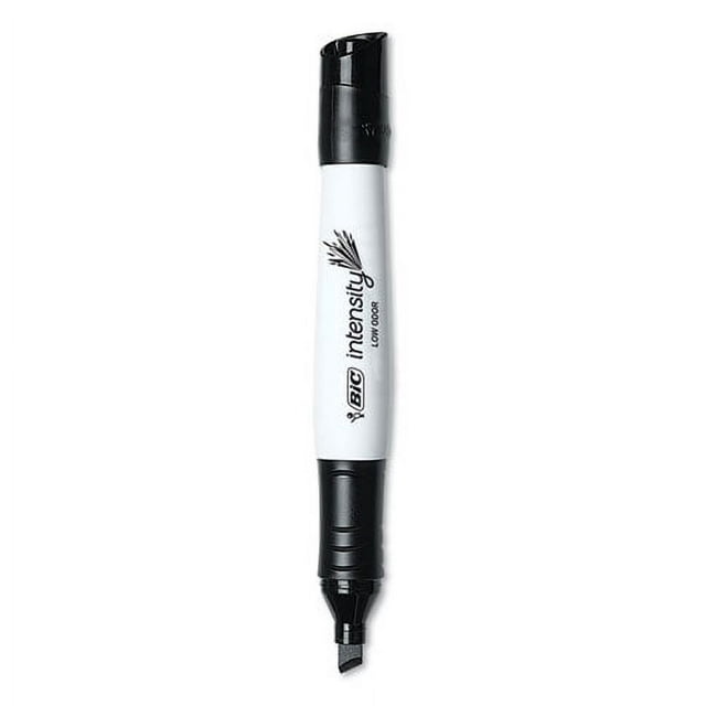 Intensity Low Odor Chisel Tip Dry Erase Marker, Broad Chisel Tip, Black, Dozen | Bundle of 2 Dozen