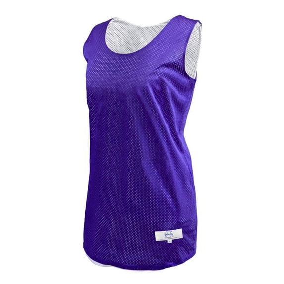 Intensity N29055092XL Womens Polyester Tricot Reversible Tank Top, Purple & White - 2XL