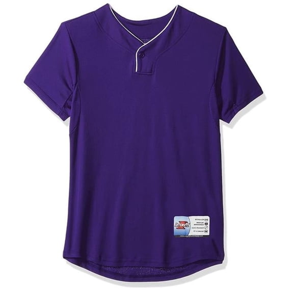 Intensity N4110Y510MED Boys One Button Mock Mesh Shirt, New Purple - Medium