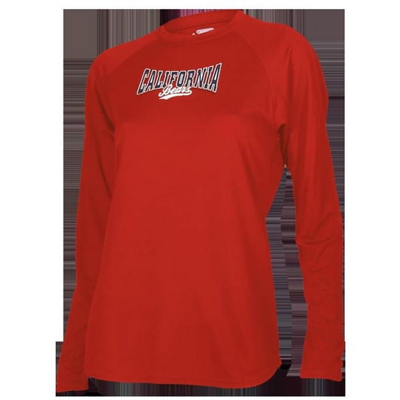 Intensity N6830W649XLG Womens Loose Fit Long Sleeve Tee, Scarlet - Extra Large