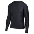 thumbnail image 1 of Intensity N6831001LRG Long Sleeve Tight Tee Shirt for Men, Black - Large, 1 of 1