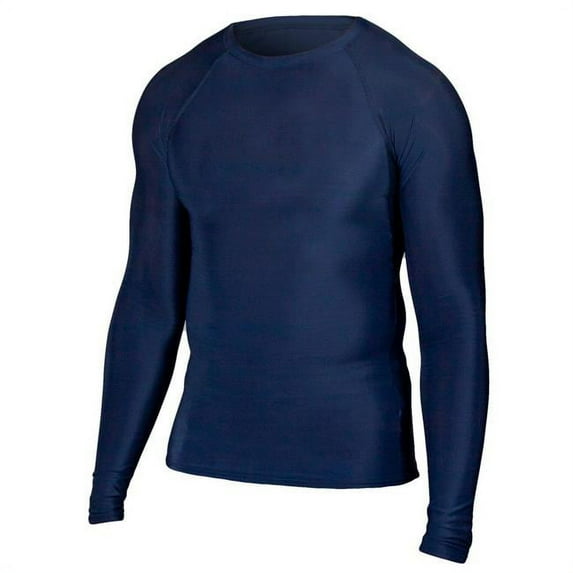 Intensity N6831410XLG Long Sleeve Tight Tee Shirt for Men, Navy - Extra Large