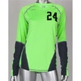 thumbnail image 1 of Intensity N8032W3ASSML Womens Glide Train Long Sleeve Volleyball Jersey, Lime & Black - Small, 1 of 1