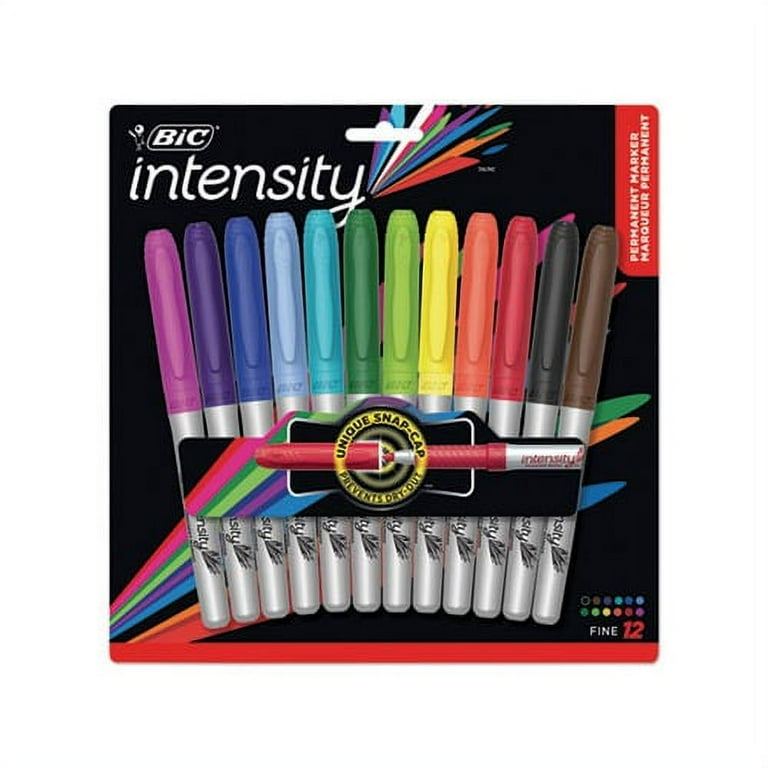 Fine Tip Permanent Marker, Fine Bullet Tip, Assorted Colors, 12/Set Fine Tip Permanent Marker, Fine Bullet Tip, Assorted Colors, 12/Set
