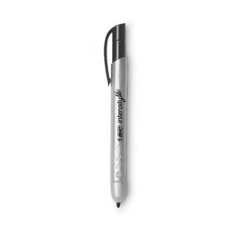Intensity Retractable Permanent Marker, Fine Bullet Tip, Black, Dozen Intensity Retractable Permanent Marker, Fine Bullet Tip, Black, Dozen