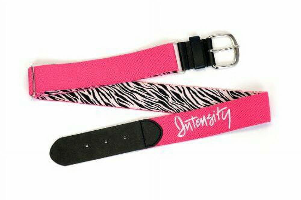Intensity Touch Them All Reversible Belt, Neon Pink/Zebra