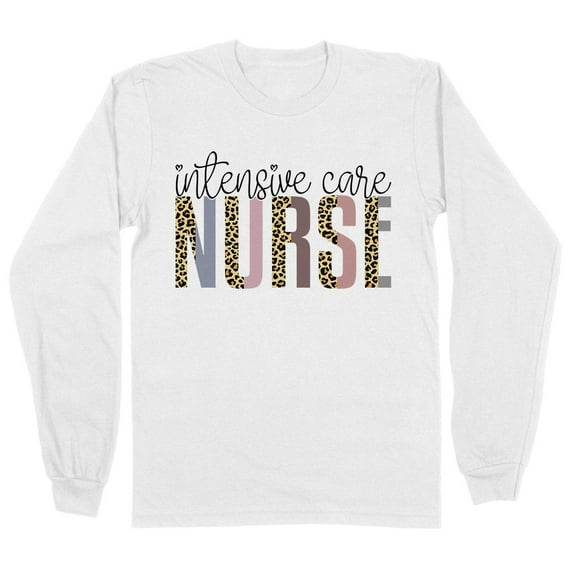 Intensive Care Nurse Long Sleeve Shirt Unisex Large White