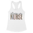 thumbnail image 1 of Intensive Care Nurse Tank Top Fitted Racerback Women's Large White, 1 of 5