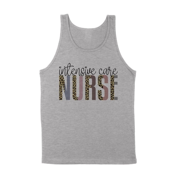 Intensive Care Nurse Tank Top Unisex Small Grey
