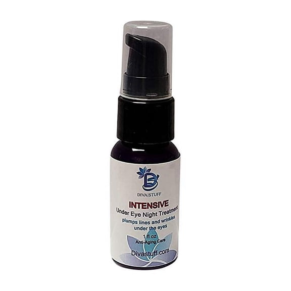 Intensive Under Eye Night Treatment For Wrinkles, Crepey Skin & Fine Lines Under The Eyes, w/ Hyaluronic Acid, Eggplant Extract, Dragons Blood Extract, Carrot Cells, Jamaican Black Castor Oil & More