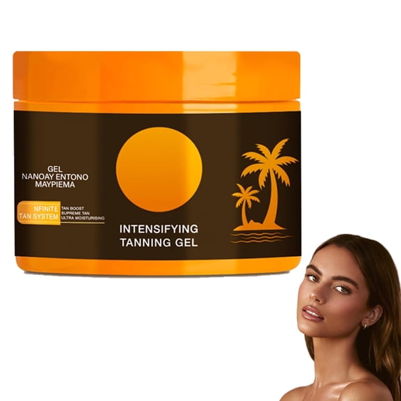 Intensive Tanning Gel, Natural Tanning Lotion, Brown Intense Tanning Gel For Body Outdoor Summar Beach Women For Sunbeds & Outdoor Sun