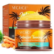 Intensive Tanning Gel with Carrot Oil & Olive Oil, Faster & Long-Lasting Tan, 5.29 OZ