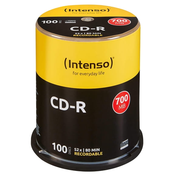 Intenso Intenso 1001126 CD-R 52x 100 Pack Cakebox (CD)