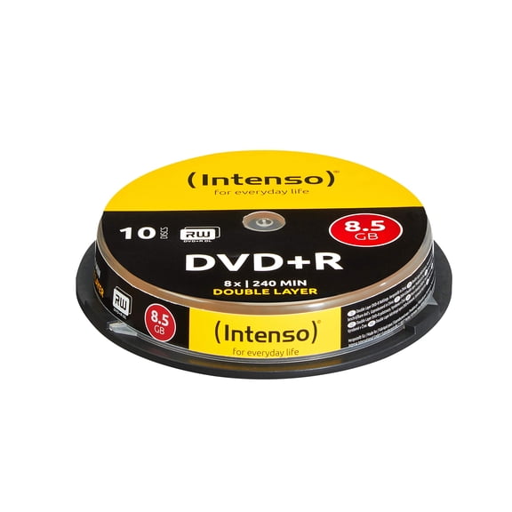 Intenso 4311142 DVD+R 8x Duel Layer 10 Pack Cakebox (DVD)