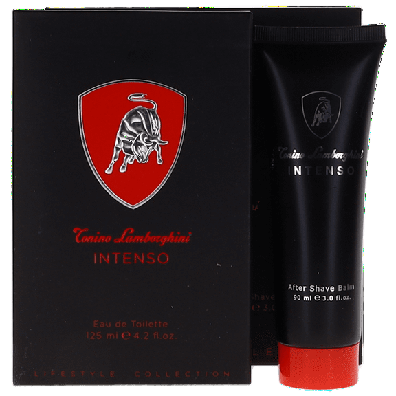 LAMBORGHINI INTENSO by Tonino Lamborghini EDT SPRAY 4.2 OZ & AFTERSHAVE BALM 3 OZ