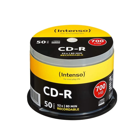 Intenso Intenso 1001125 CD-R 52x 50 Pack Cakebox 50 spindle (CD)