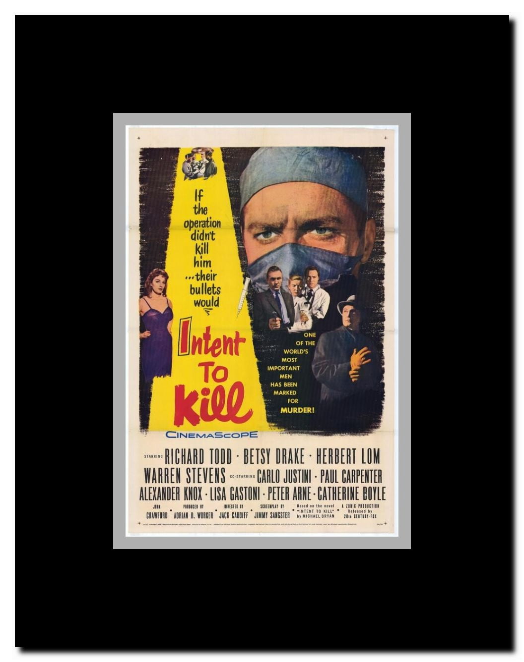 Intent To Kill Framed Movie Poster