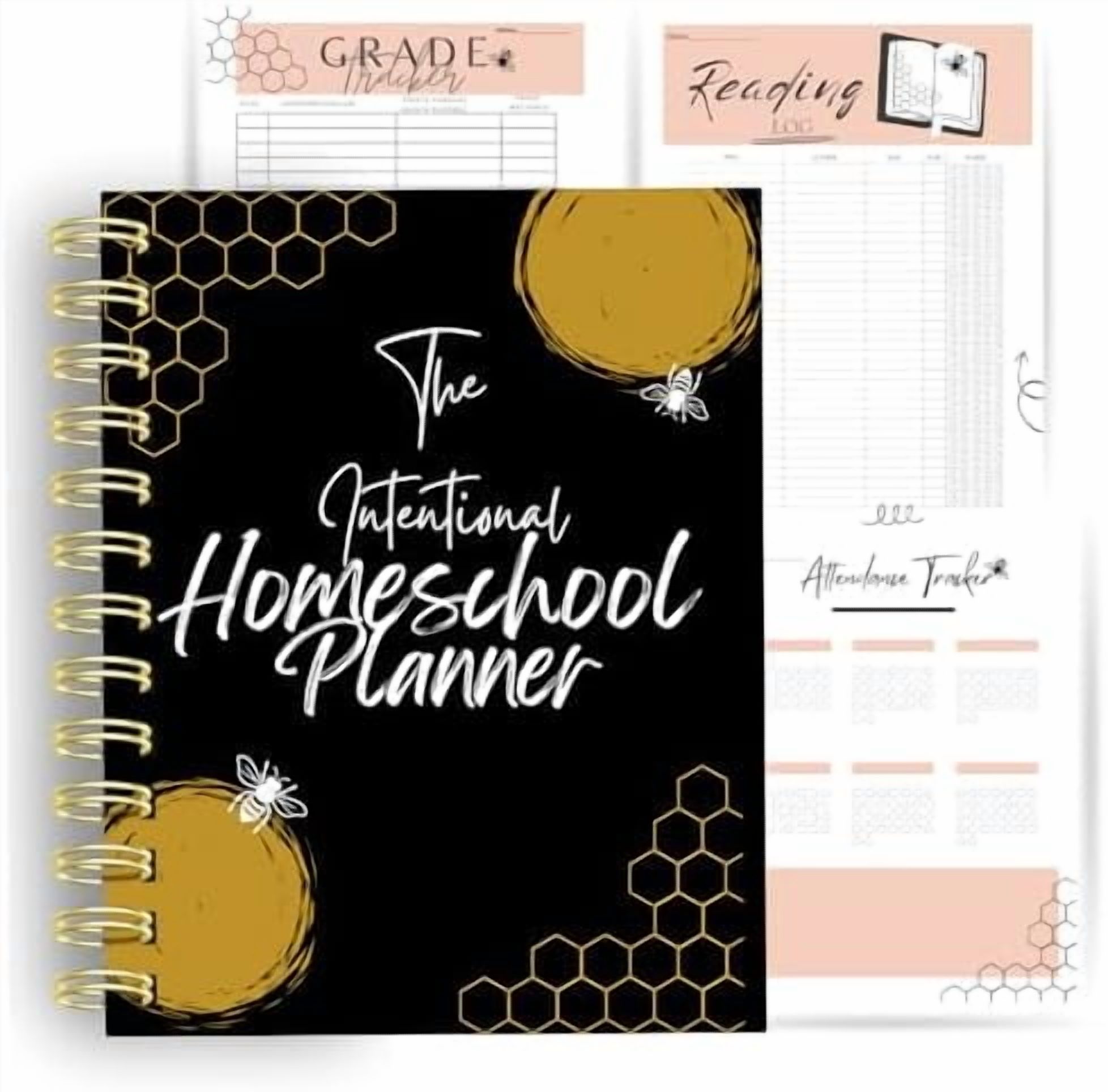 The Intentional Homeschool Planner: 8.5 X 11in | Gold Spiral Bound ...