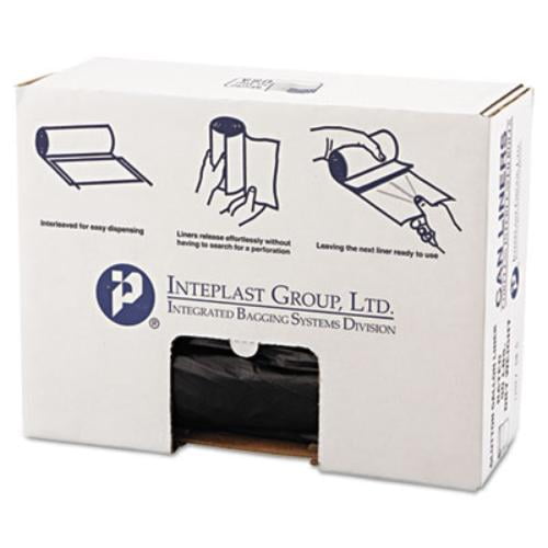 Inteplast Commercial Trash Bags, 55-60 Gallon, Black, 150 Bags