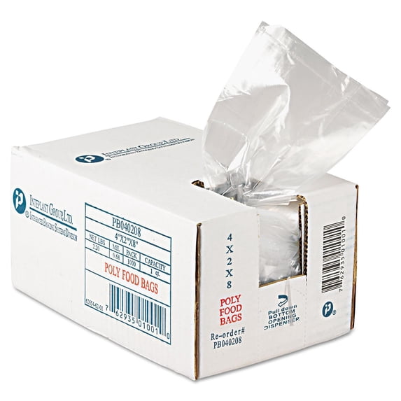 Inteplast Group Food Bags, 16 oz, 0.68 mil, 4 - 5 Pack