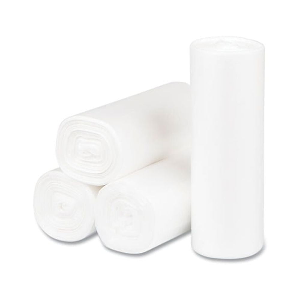 Inteplast Group HighDensity Trash Bag, 17 x 18, 4gal, 6 Micron, Clear