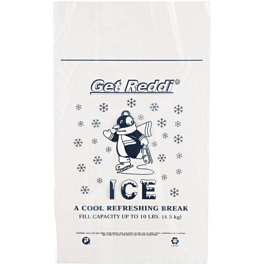 Choice 5 lb. Clear Plastic Ice Bag - 1000/Bundle