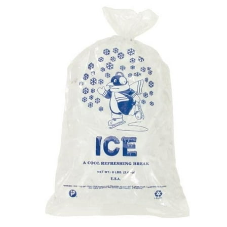 Inteplast Group Ice Bags with Twist Ties 12 in. W x 21 in. L
