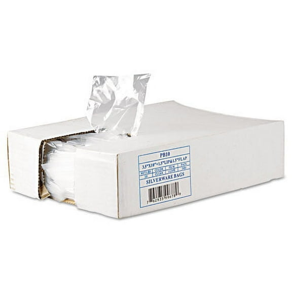 Inteplast Group Silverware Bags, 0.7 mil, 3.5 - 2 Pack