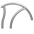 thumbnail image 1 of Inter-Fab Single Stainless Steel Durable Designer Series Economy Pool Grab Rail, 1 of 5