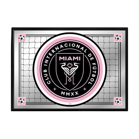 Inter Miami CF 27" x 19" Framed Mirrored Wall Sign