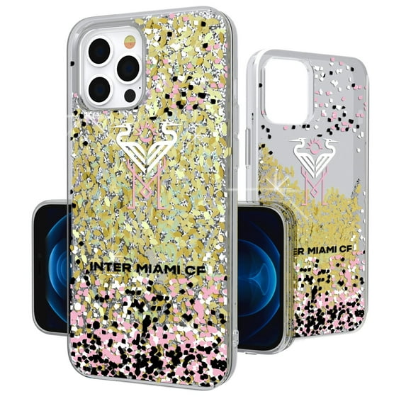 Inter Miami CF iPhone Confetti Glitter Design Case