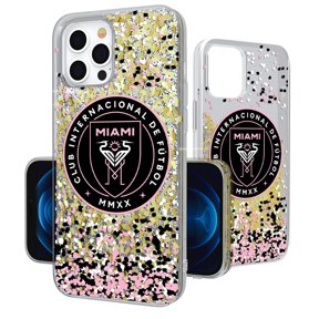 Inter Miami CF iPhone Confetti Glitter Design Logo Case