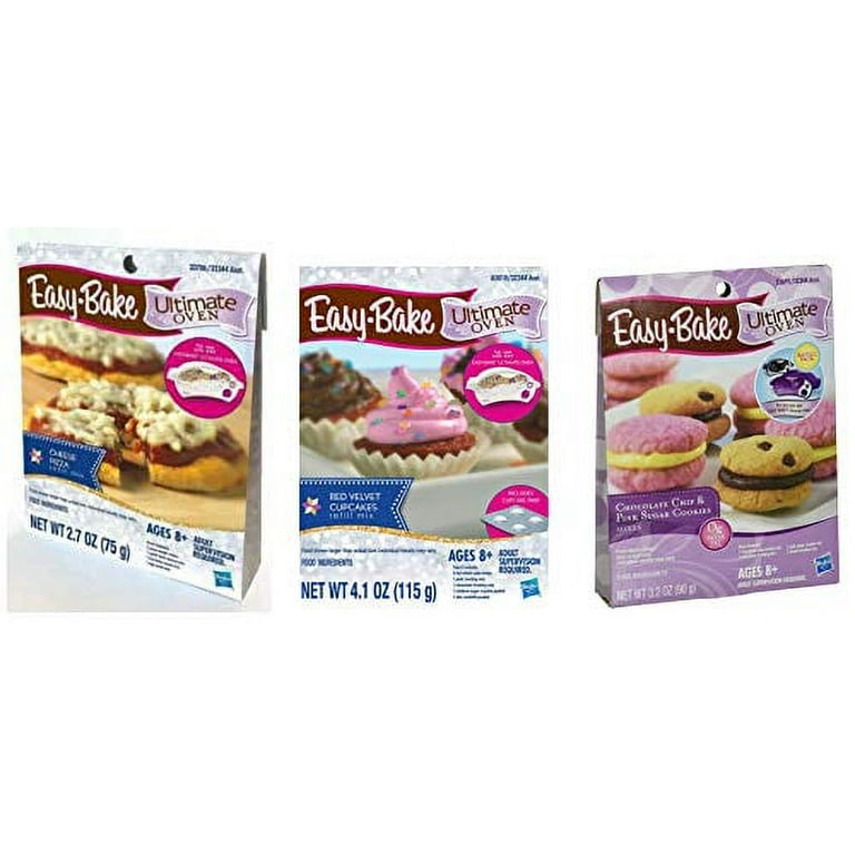 NIB/NEW EASY BAKE REAL MEAL OVEN CREATIVE BAKING TOY/3 EXTRA GOODIE MIXES  BUNDLE