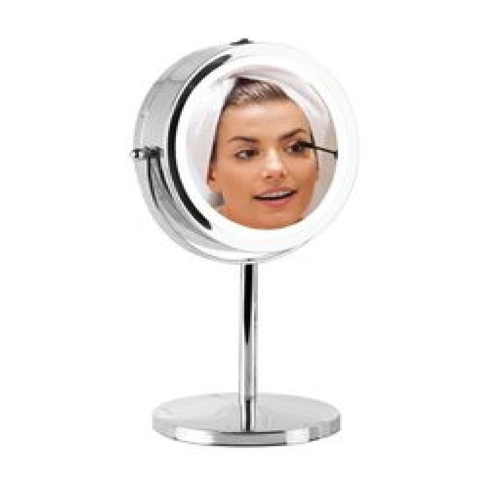 InterDesign 13 in. H x 8 in. W LED Vanity Mirror Chrome