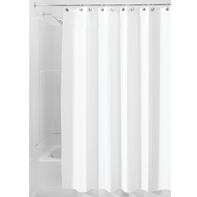 InterDesign 14662 Stall Size White Shower Curtain Liner