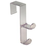 InterDesign 16100 Clear Plastic Double Over The Door Hook