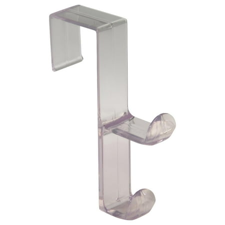 iDesign Plastic Clear 1 In. Over-the-Door Hook 16100