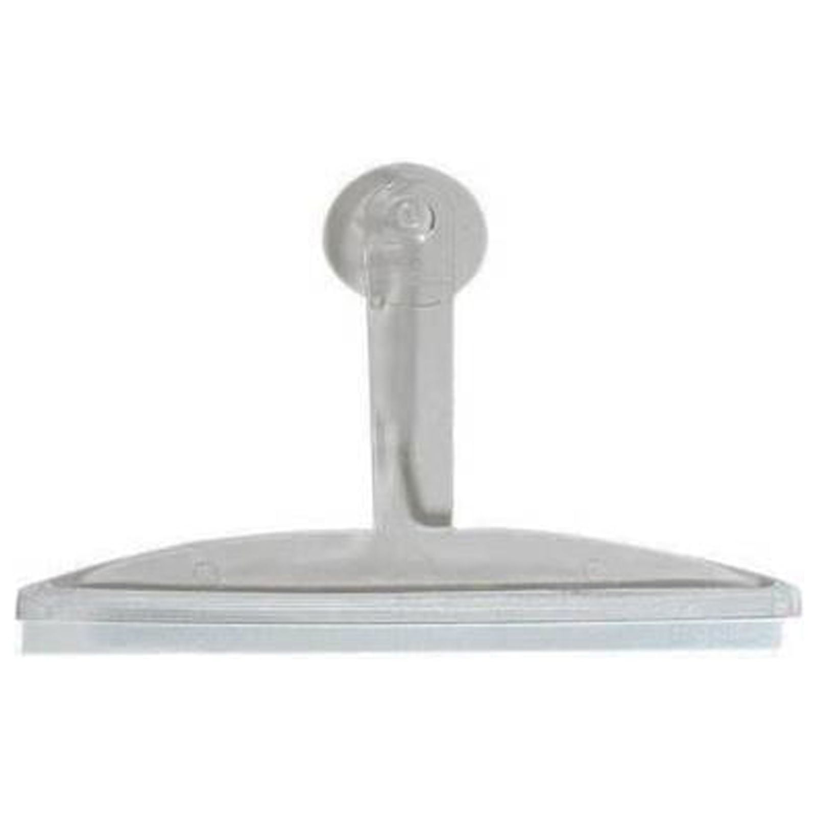 InterDesign 22300 Bath Squeegee, With Suction Cup, Clear Handle, 12In