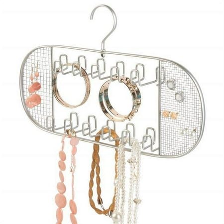 InterDesign 26815 13.56 x 8.75 in. Satin Axis Jewelry Hanger