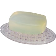 InterDesign 30100 Clear Plastic Soap Dish & Holder