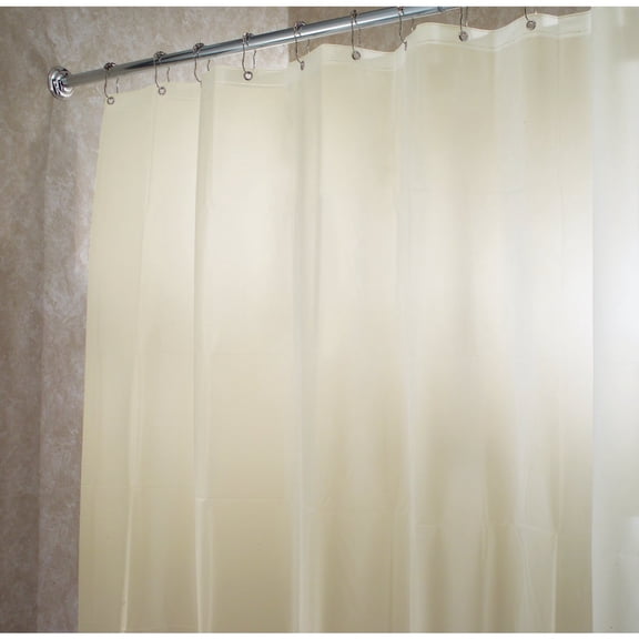 InterDesign 72 in. H x 72 in. W Sand Solid Shower Curtain