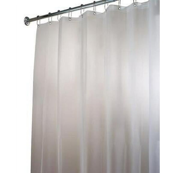 InterDesign 72 in. H x 84 in. W Frosted Eva Shower Curtain Liner Vinyl (Pack of 4)