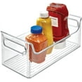 thumbnail image 1 of InterDesign Fridge Binz Refrigerator Bin - Carrying Handles - 1 Piece, 5.5" x 11.25" x 5", Clear, 1 of 10