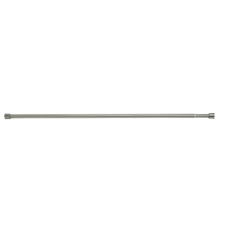 InterDesign 78670 Shower Curtain Tension Rod, Bushed Stainless Steel, 50"-87"