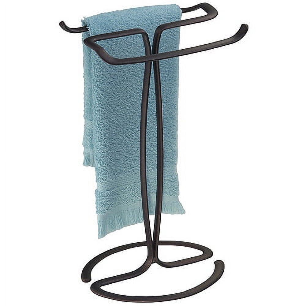 Bronze Freestanding U-Shape Steel Towel Holder