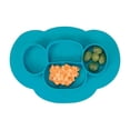 thumbnail image 1 of InterDesign Blue Silicone Kids Divided Plate, 1 of 7