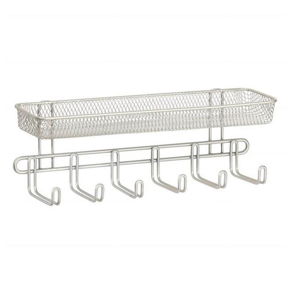 Interdesign 07245 11 in. Satin Classico Wall Mount Jewelry Organizer