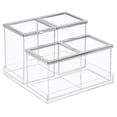 thumbnail image 1 of InterDesign 20470 Bath Accessory Set Clear Plastic Clear, 1 of 5